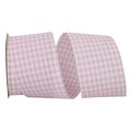 Reliant Ribbon 20.5 in. 25 Yards Gingham Check Ribbon, Powder Pink 7101-168-40J